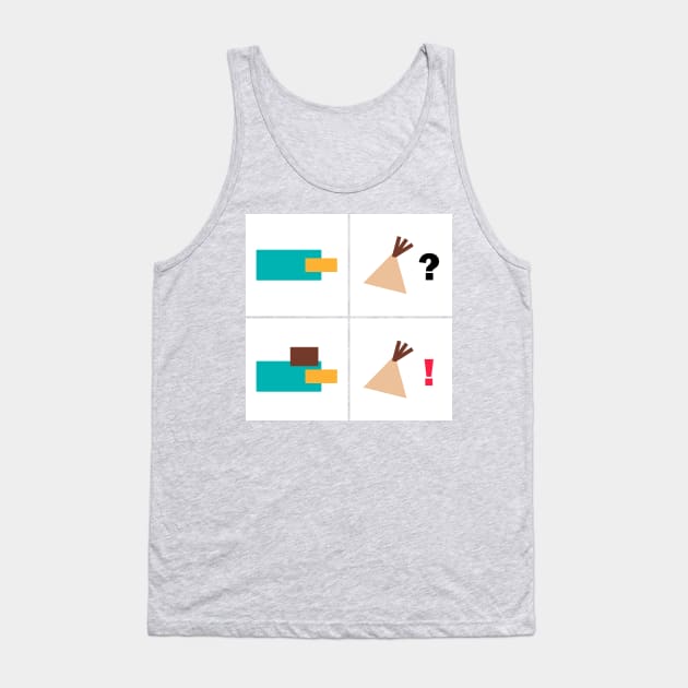 Perry the platypus Phineas and Ferb Tank Top by dhaniboi